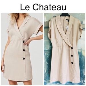 Le Chateau Sand Colour Dress Size Medium